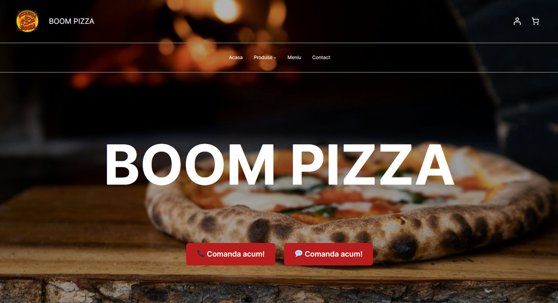 BOOM PIZZA ~ Ready online order platform